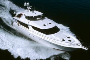 Yacht on water