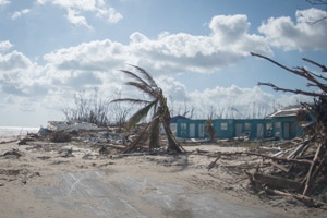 photo of after affects of hurricane dorian