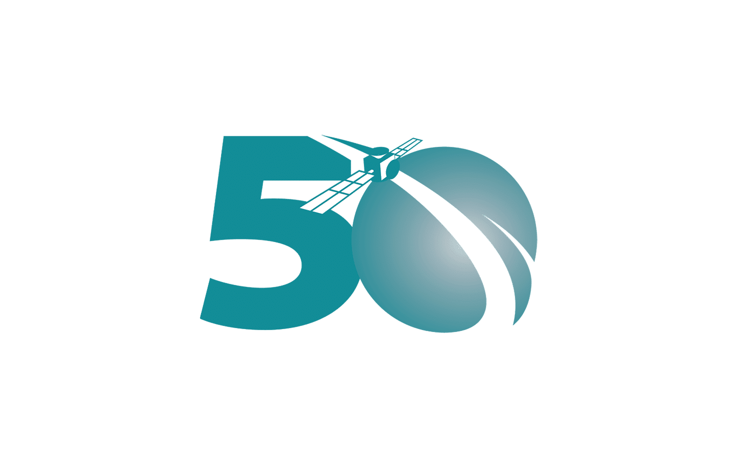 Intelsat 50 Year Anniversary logo