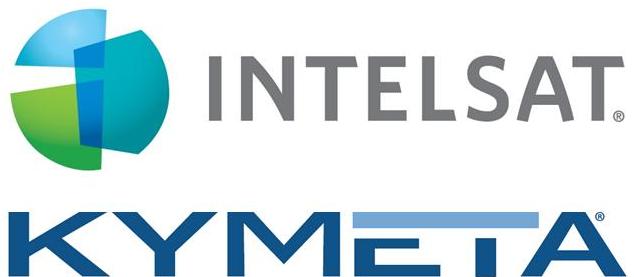 Intelsat and kymeta logo
