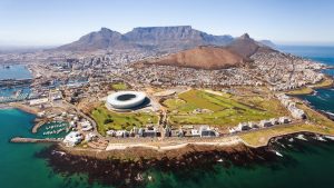 ariel view of captown africa