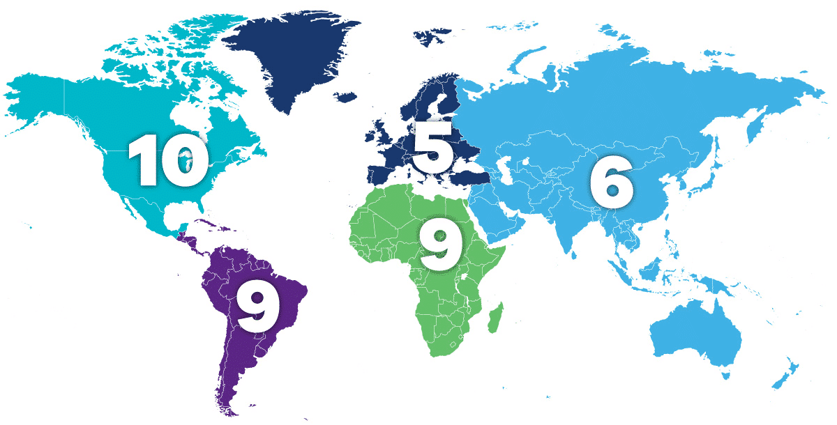 intelsat global video neighborhood map