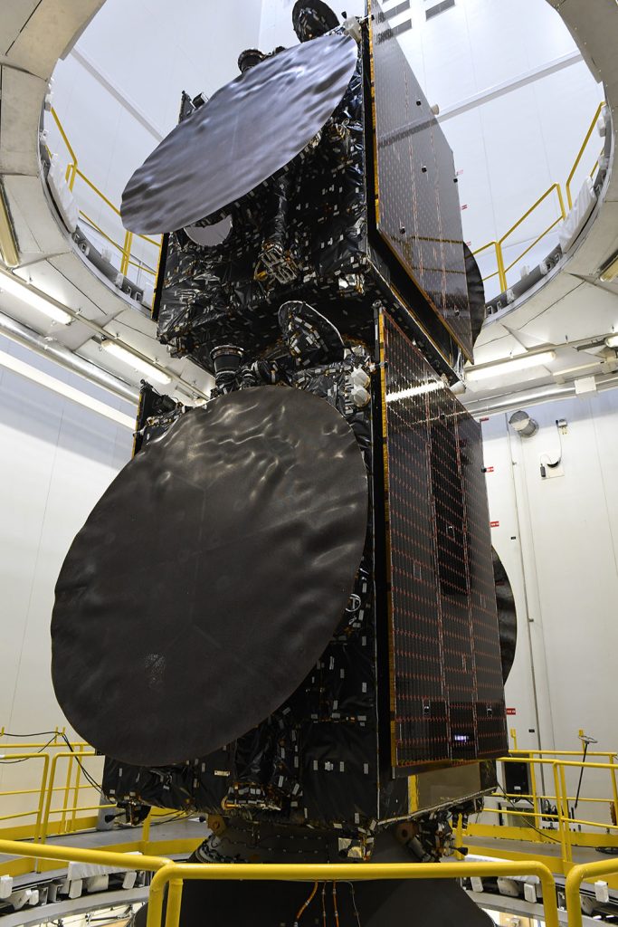 Galaxy 35 and Galaxy 36 satellites stacked