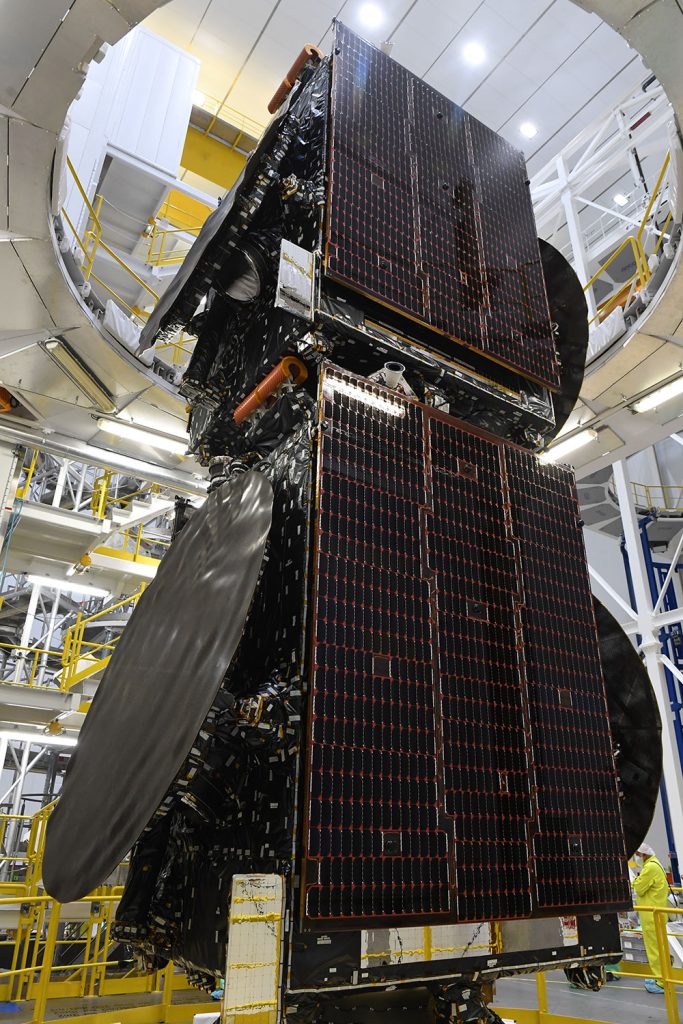 Galaxy 35 and Galaxy 36 satellites stacked
