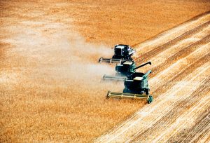 combines at smart farm
