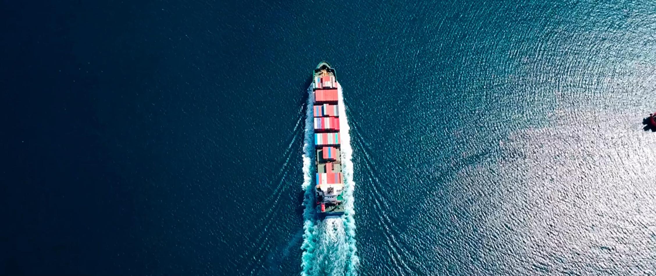 cargo ship at sea