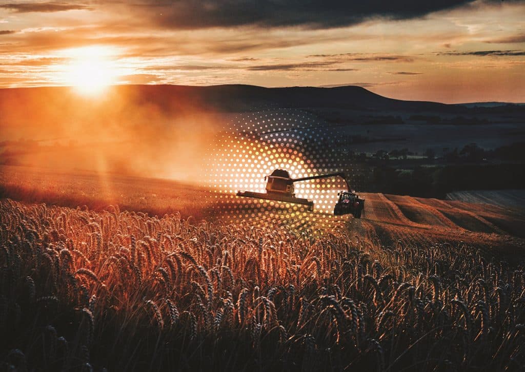 wheat harvest machines signal hub