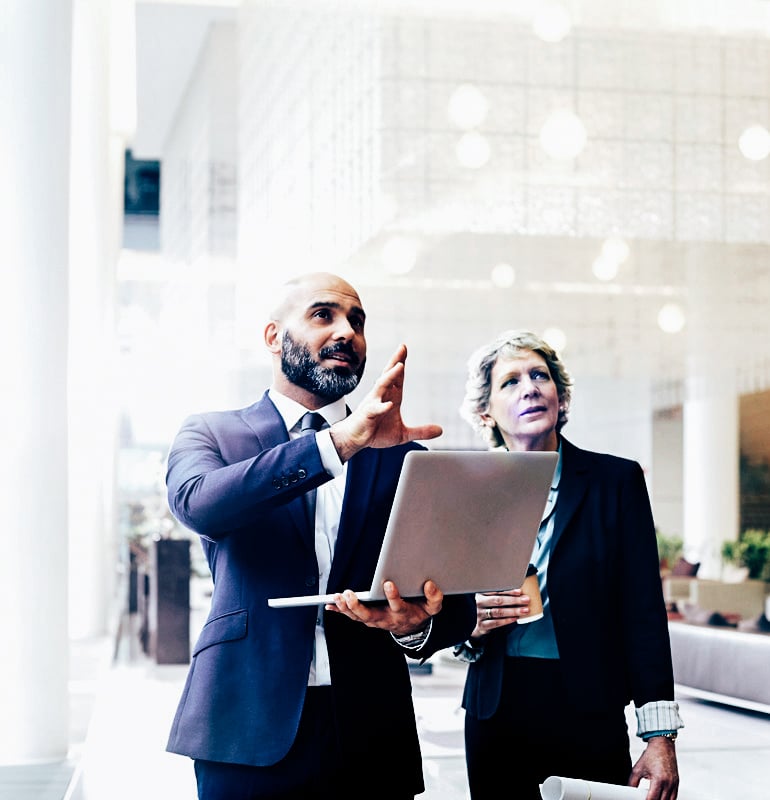 business people with laptop