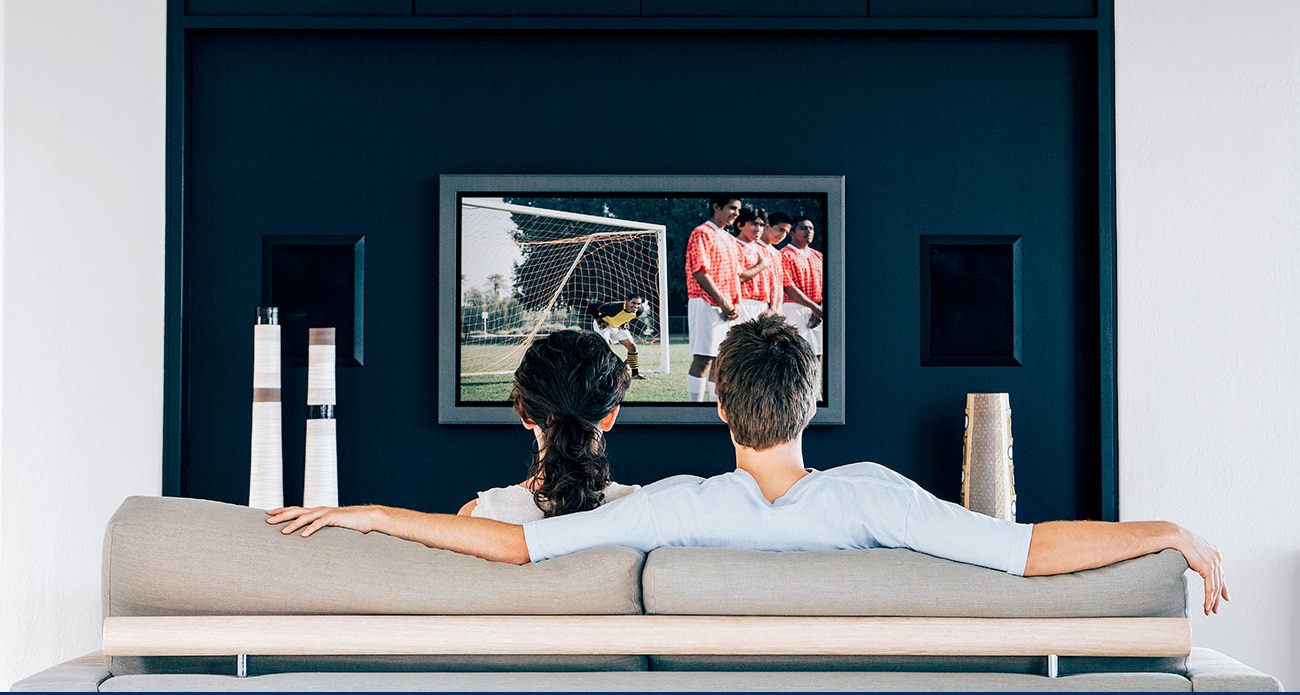 couple watching tv