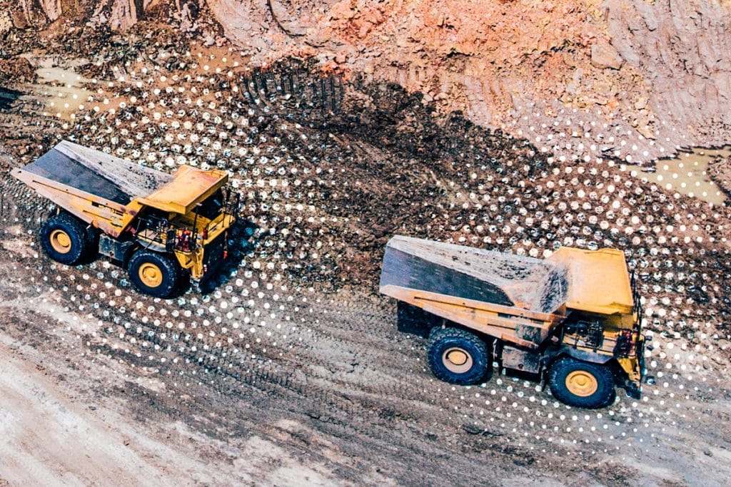 surface mining operations trucks