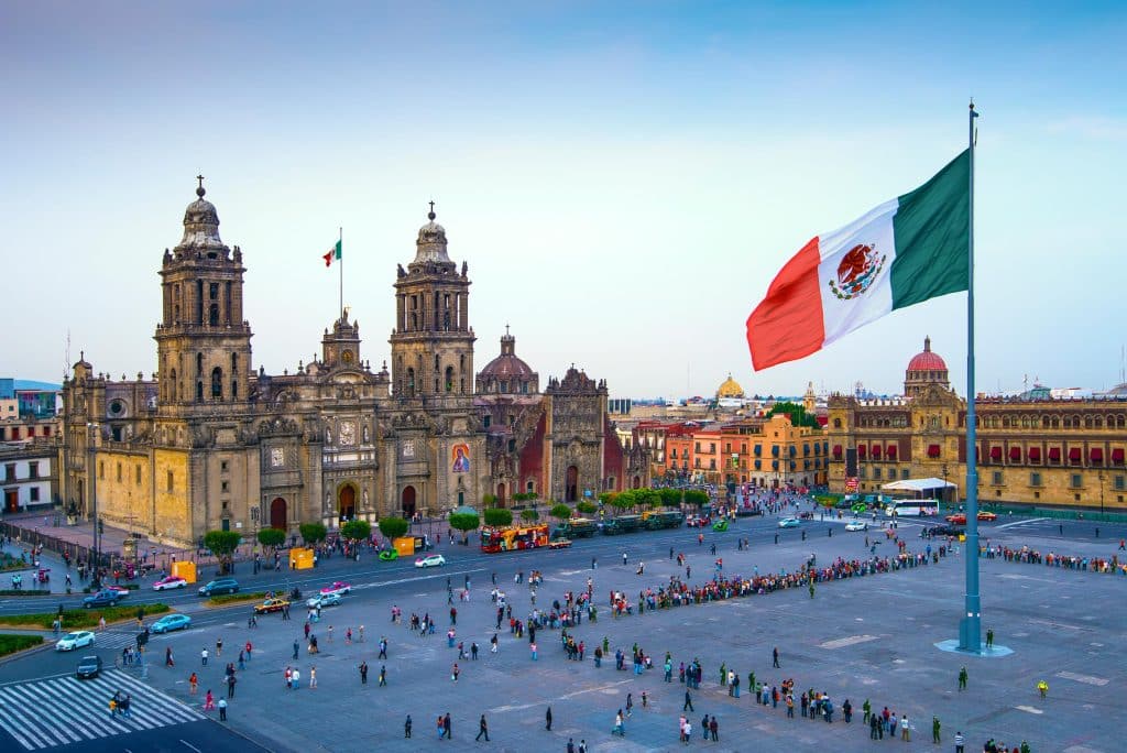 plaza in Mexico