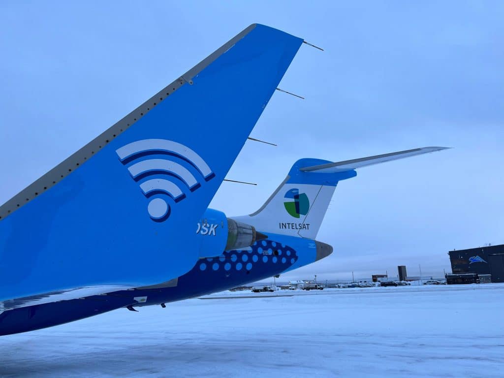 Intelsat aircraft connectivity testing