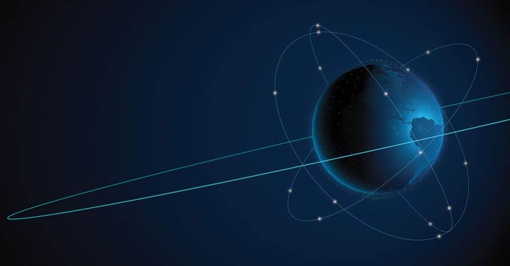 LEO earth diagram