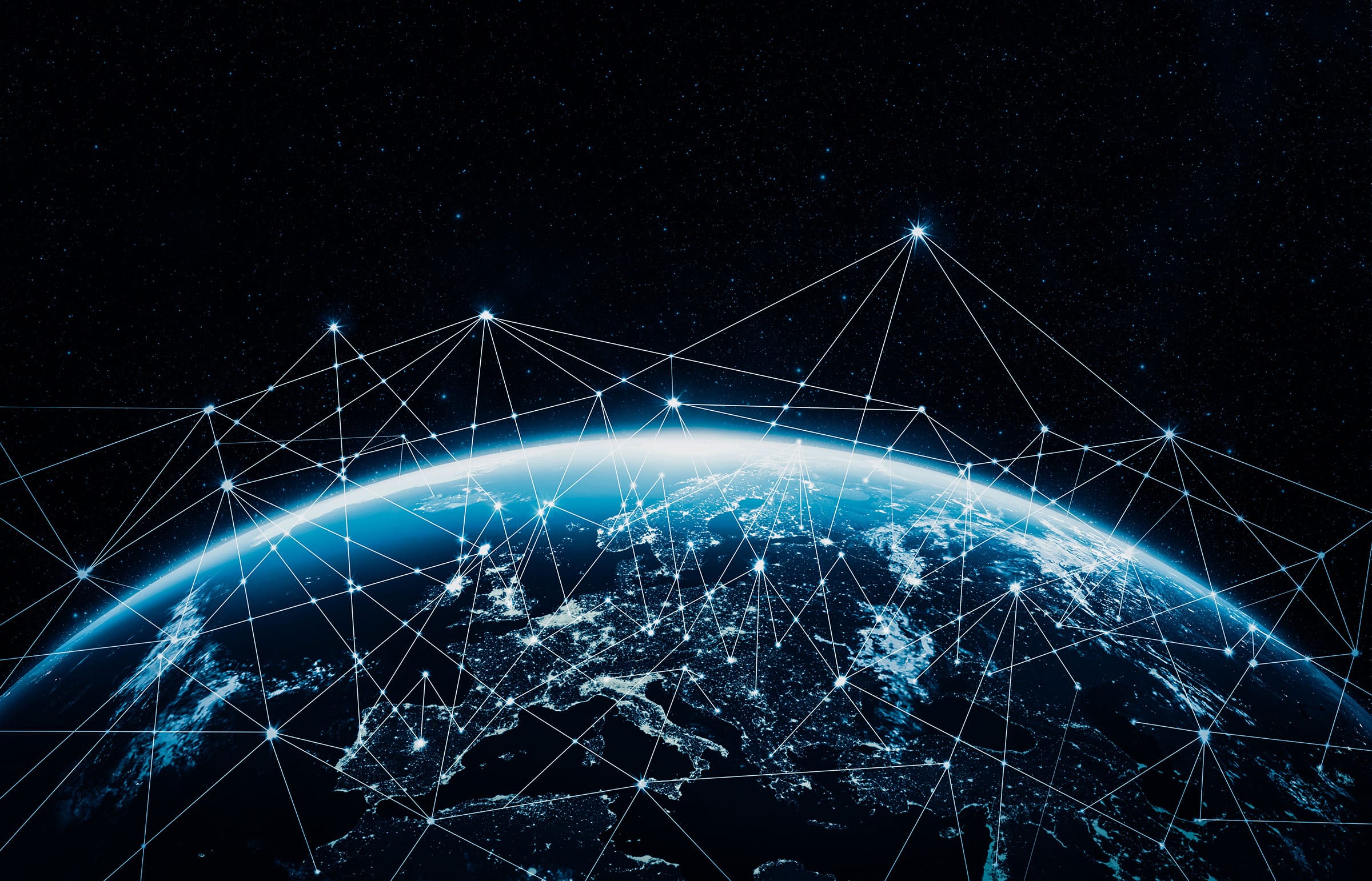 Intelsat network connection globe