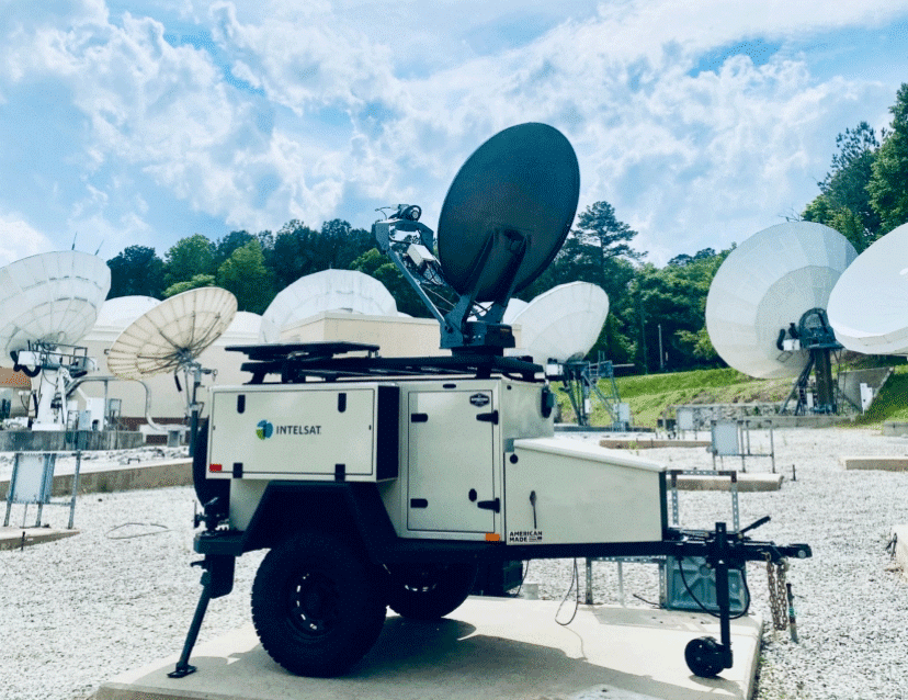 Satellite backhaul service provided by Multi-Orbit Operations Cell on Wheels, or MOO COW
