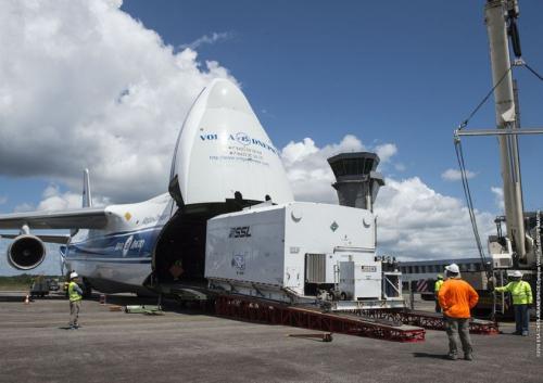 VA232 Arrivee intelsat-36 CU2 a felix eboue le 25/07/2016
